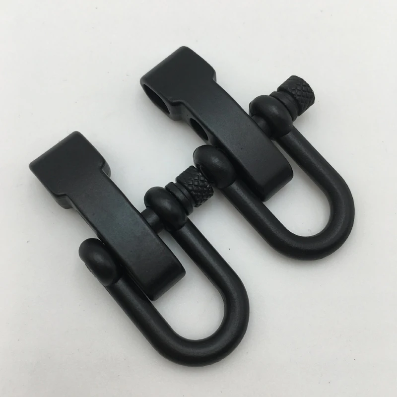 10 Pcs Metal Adjustable Anchor Shackle Emergency Umbrella Rope Buckle Survival Paracord Bracelet Buckle N58B