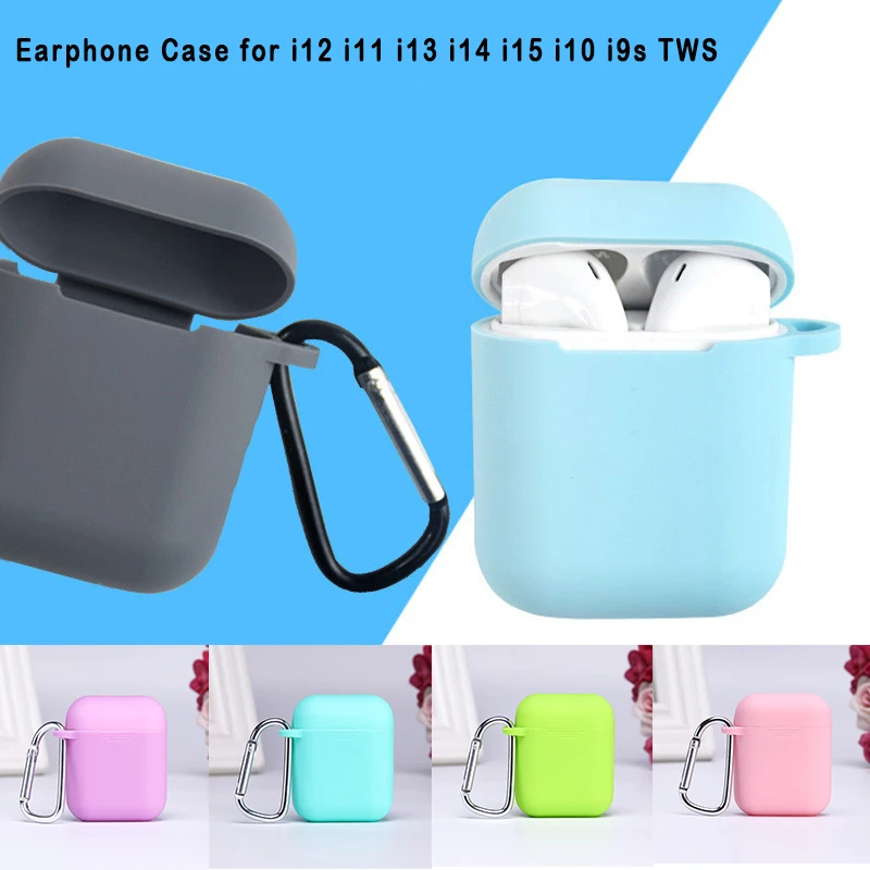 

i12 TWS Case Silicon Wireless Bluetooth Earphone Bumper i9s i10 i9 i11 i14 i15 TWS i12TWS i 12 Cases Protective Headphone Cover