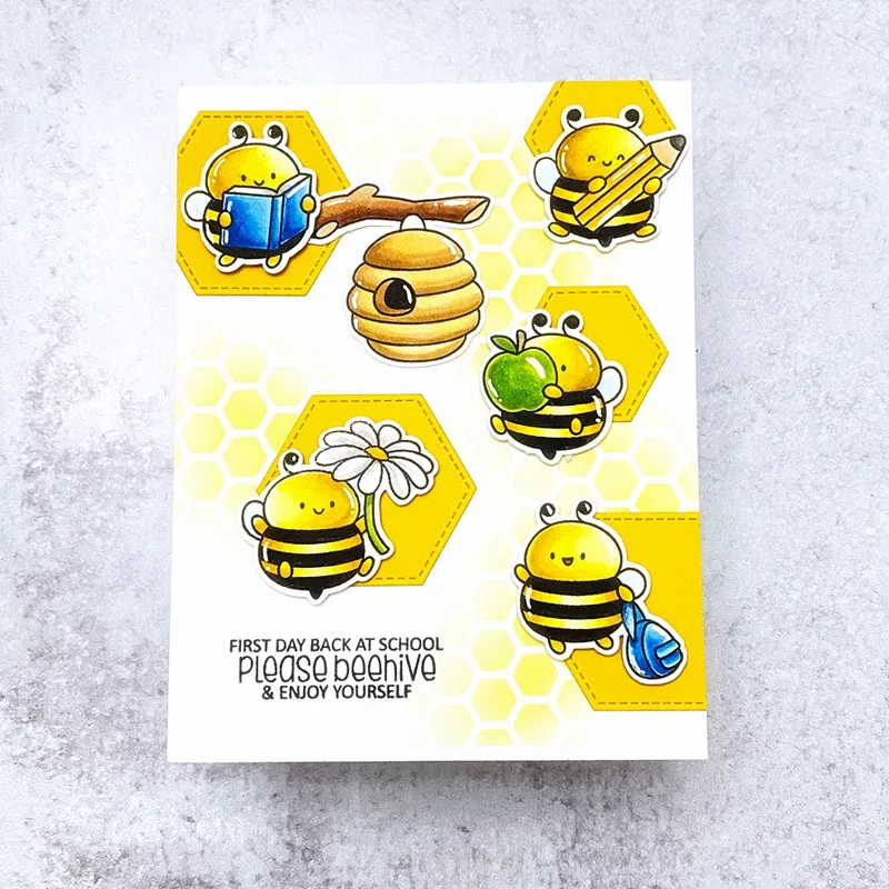 Clear Stamps And Cutting Dies   Animal Queen Bees Knees  For DIY Scrapbook Photo Album Craft Card 2021 New