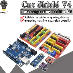 CNC shield v3 V4 engraving machine 3D Printer+ A4988 driver expansion board NANO 3.0 / UNO R3 with USB cable