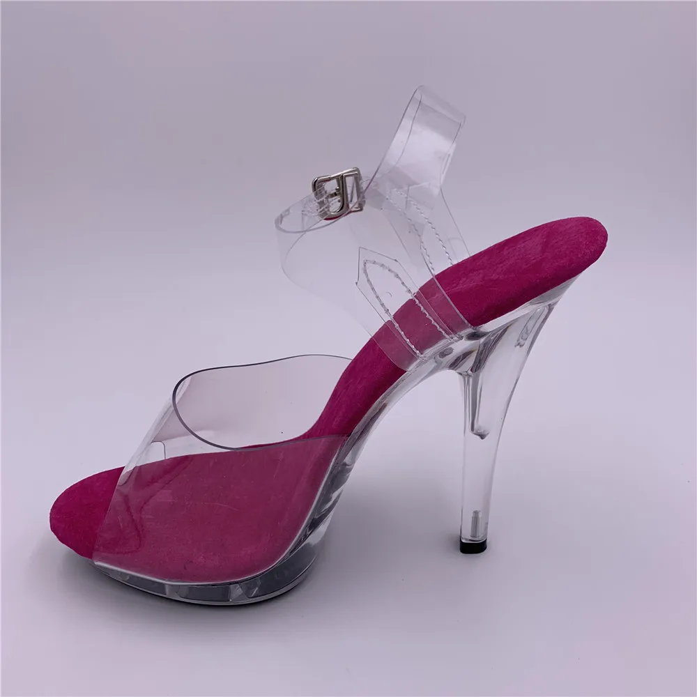 13 cm sexy high heels, crystal soles women stage sexy runway shoes, pole dancing sandals