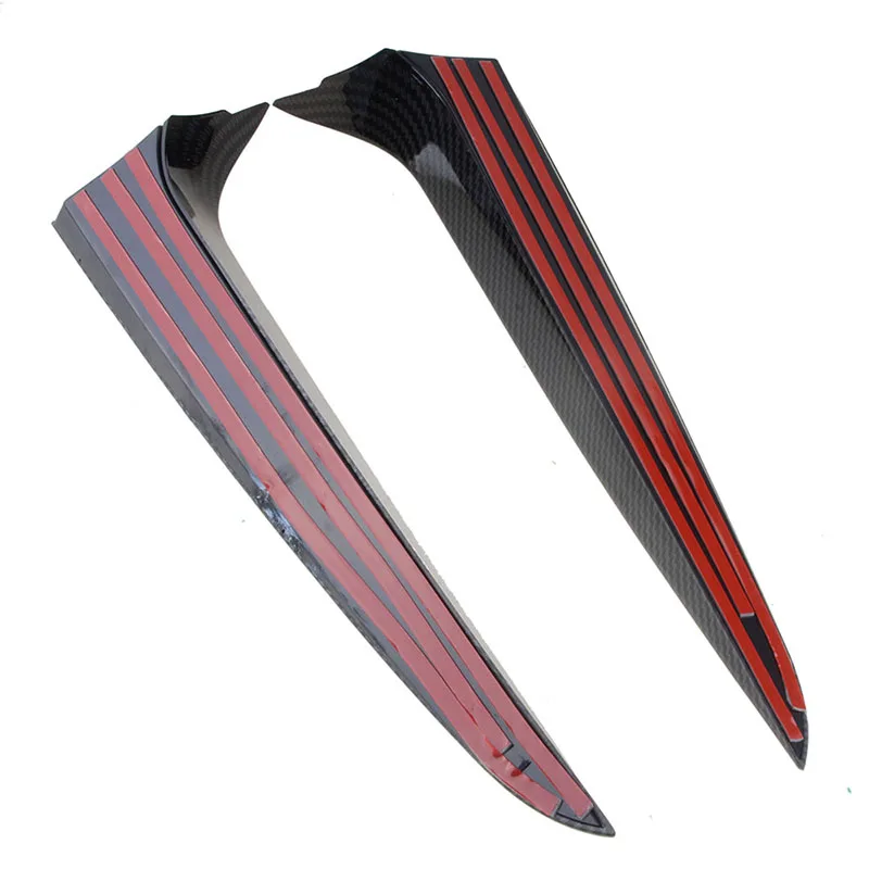 Rhyming Rear Window Side Spoiler Canards Splitter Carbon Fiber Pattern Decorative Sticker Fit For BMW X3 F25 2011 - 2017