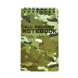 Bloc-notes tactique, Camouflage, voyage en plein air, PVC, étanche, tous les temps, bobine, papier pour écriture sous la pluie, vente en gros