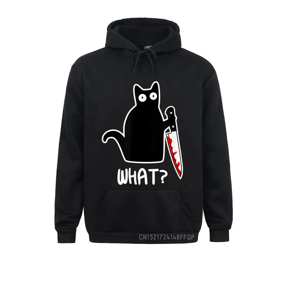

Funny Murder Cat Gift Pullover Funny Holiday Hoodies Autumn Long Sleeve Sweatshirts For Men Printed On Hoods