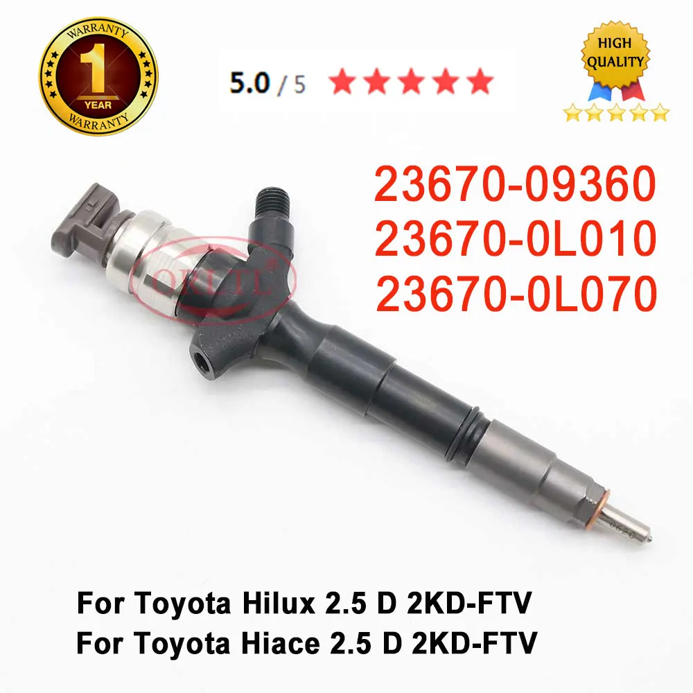 

Diesel Fuel Injector Nozzle 23670-09360 23670-0L070 095000-8740 095000-7761 For Toyota Hiace Hilux 2.5 D 2KD-FTV