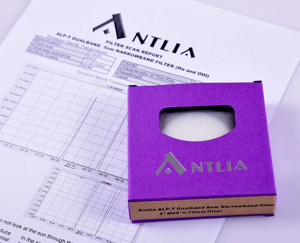 Antlia ALP-T Dual Band Narrowband OIII (5NM) and H-a (5NM) Filter - 2