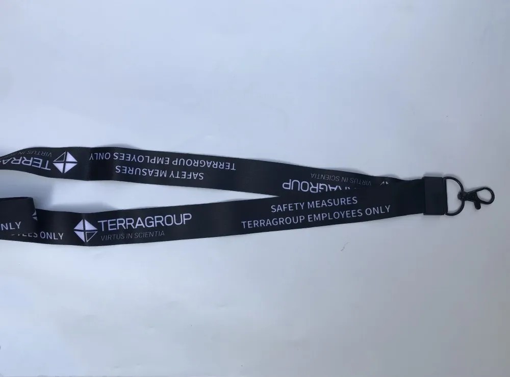 Escape from Tarkov TerraGroup Labs Cosplay Strap Gray Mobile Phone Lanyard with Metal Buckle