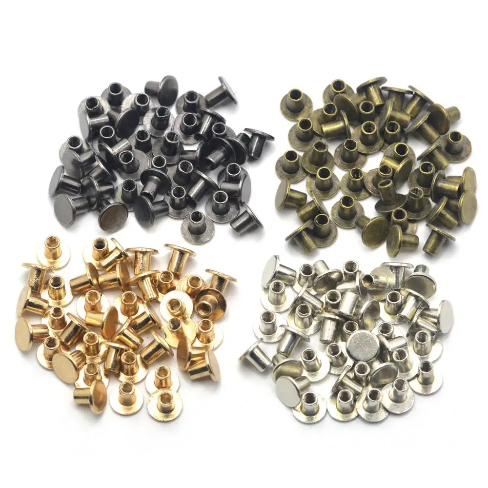 20Sets Diameter 8.3mm 10mm Leathercraft Accessories Rivet Craft DIY Screws Fastening Studs Belt Decor Jewelry Made Supplies