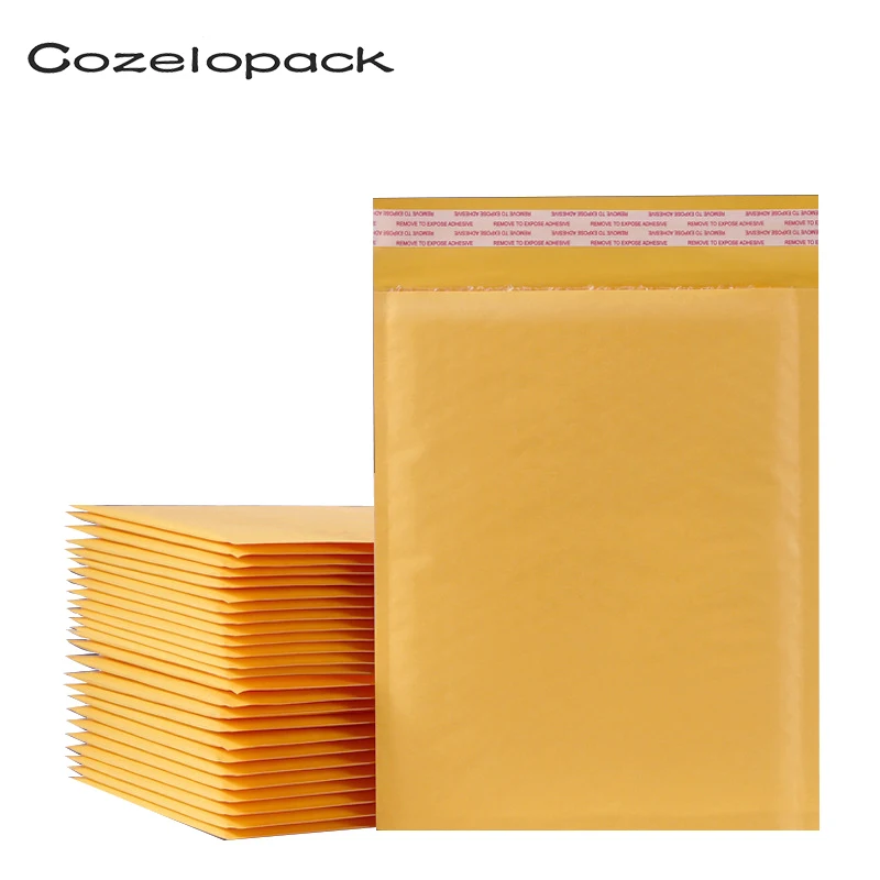 50PCS/15 sizes Kraft Bubble Envelopes Paper Packaging Bags Padded Mailers Shipping Package bubble Envelope Courier Storage Bags