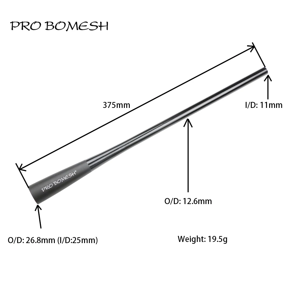 Pro Bomesh Taper Carbon Tube 37.5cm 40cm Grip Rod Building Component Handle Rod Repair DIY blank Accessory