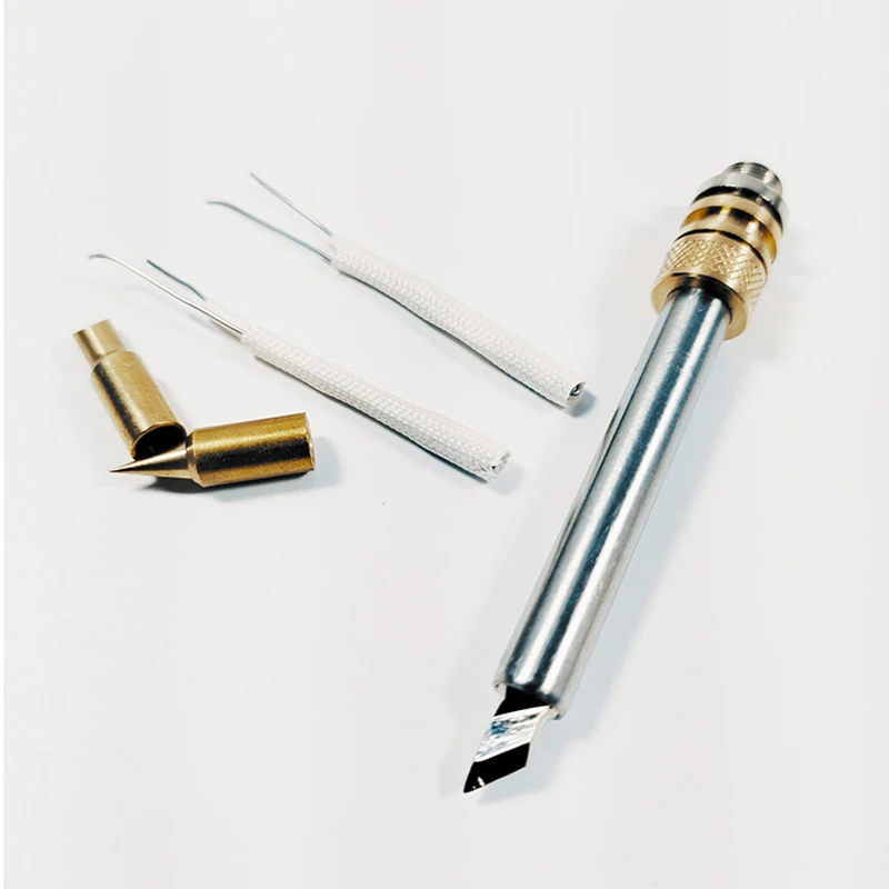 80W 510 Solder Stations Tip USB Wireless Electric Soldering iron Tip Welding Tool Cutter head Horseshoe Pointed Replaceable Core