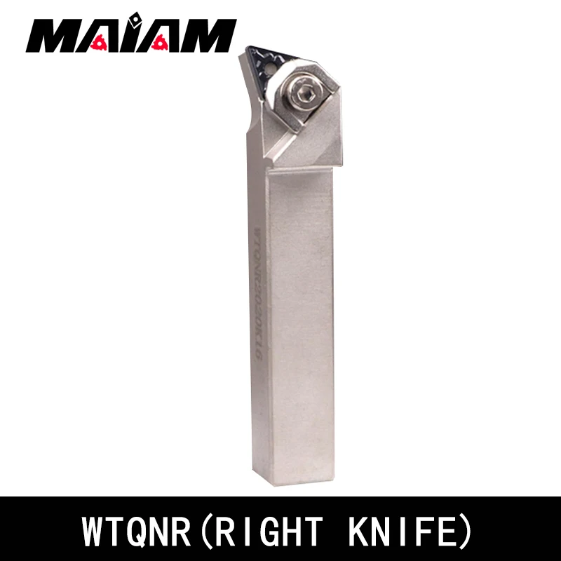Composto utensile da tornio asta WTQN WTQNR2020 WTQNL2020 k16 WTQNR2525 m16 WTQNR3232 p16 TNMG Triangolo inserto TNMG1604 TNMG160404 08