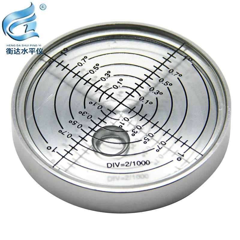 Imagem -02 - Medidor de Nível Circular Magnético de Alta Precisão Bolha 6010 Medidor de Nível de Metal Tamanho 60*10 mm