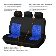 3 Color Car Seat Covers Set #4