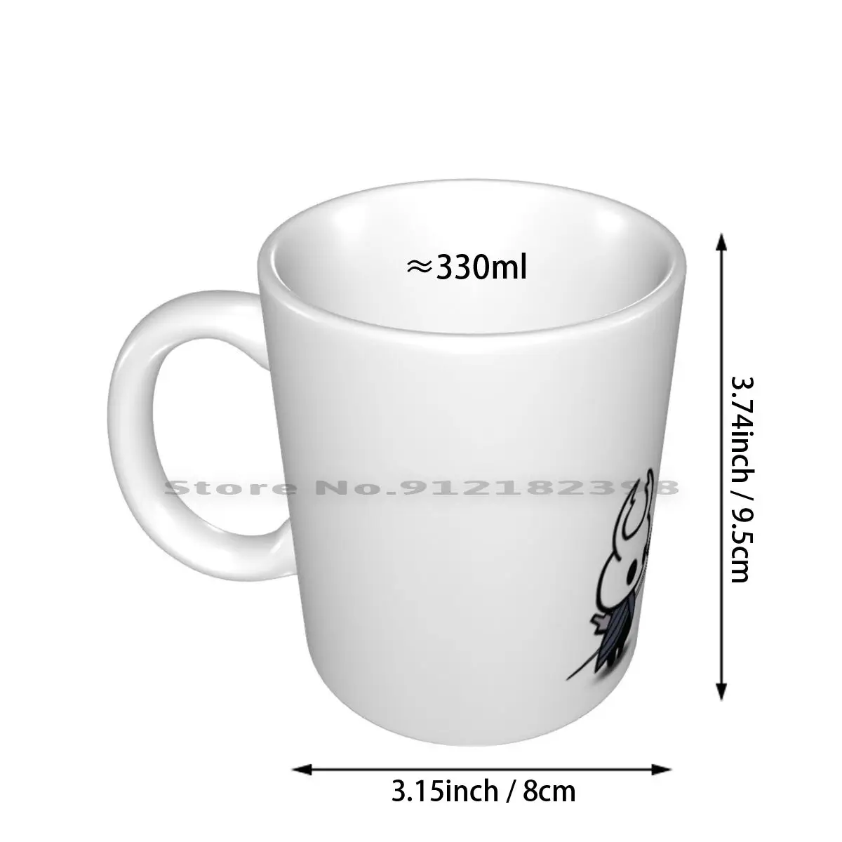 Hollow Knight Ceramic Mugs Coffee Cups Milk Tea Mug Hornet Hollow Knight Game Pc Cherry Gamer Wolfwade Silksong Silk Song Cute