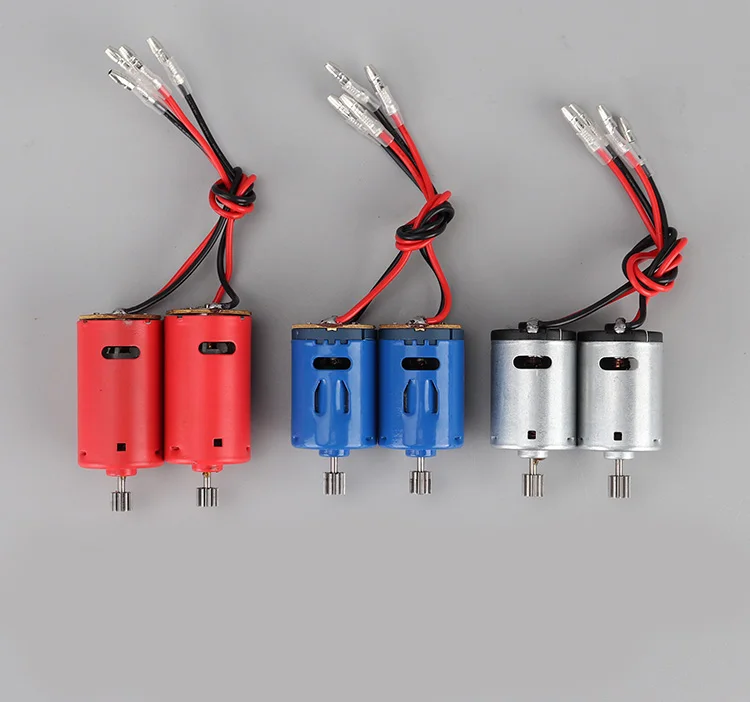 2Pcs Silver/Red/Blue Motor 380/390 Motor Set Spare Parts For Henglong 1/16 RC Tank Model