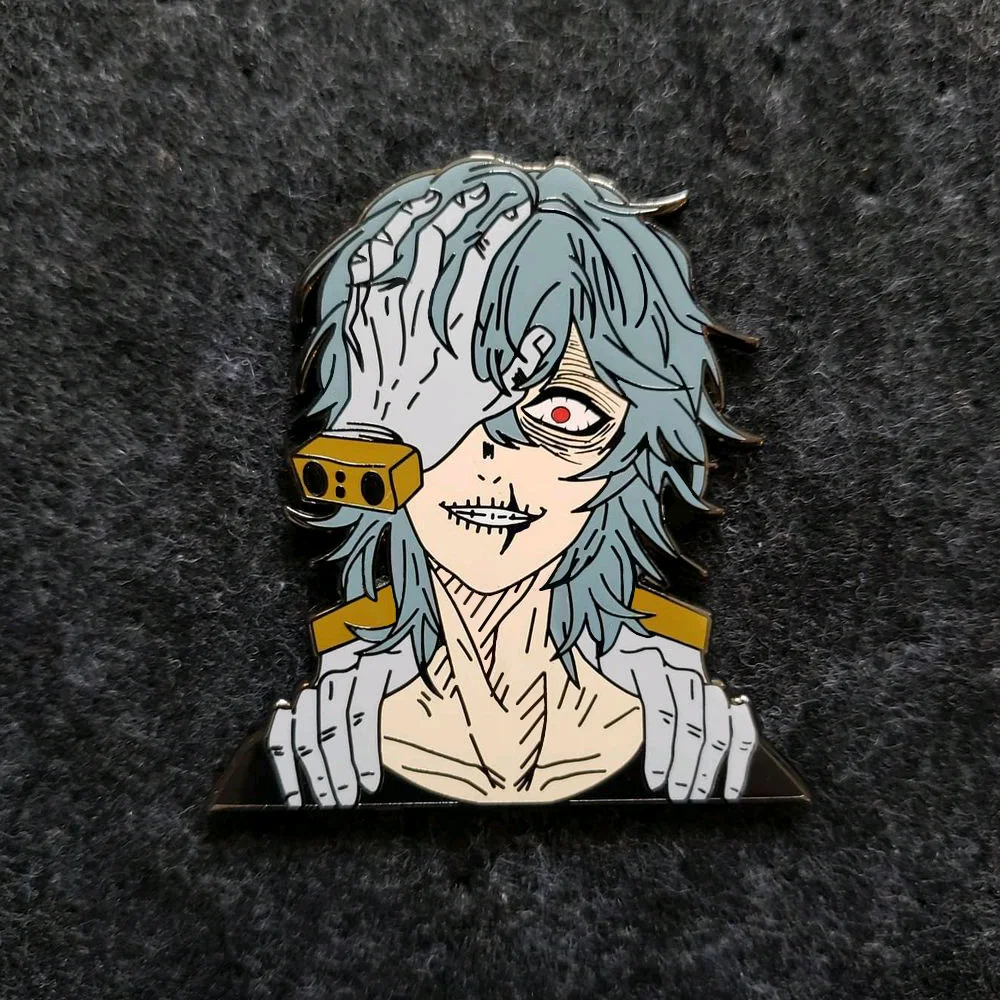 Shigaraki Tomura Hard Enamel Pin My Hero Academia Anime Lapel Pins Fan Collect Medal Badge Fashion Accessories Gift