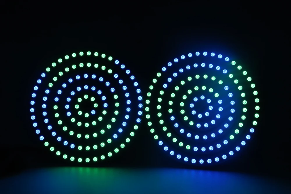 WS2812b LED-Ring Adressierbar 8/16/24/35/45 LEDs 5050 RGB LED-Diodenring Farbige IC-Eingebaute LED – Detail 12