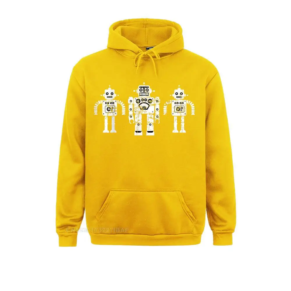 Retro Toy Robots Vintage Antique Sci-Fi Hoodie Youth Hoodies Normcore Sweatshirts England Sportswears Prevalent