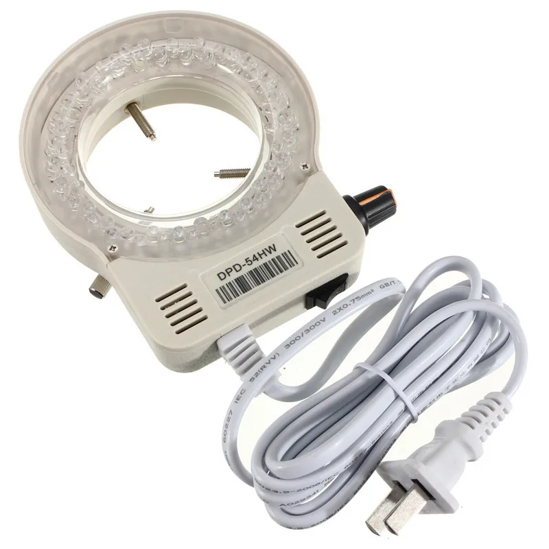 Adjustable 56 LED Ring Light for Llluminator Lamp for Microscope Excellent Circle Light LED Round Light AC100-240V