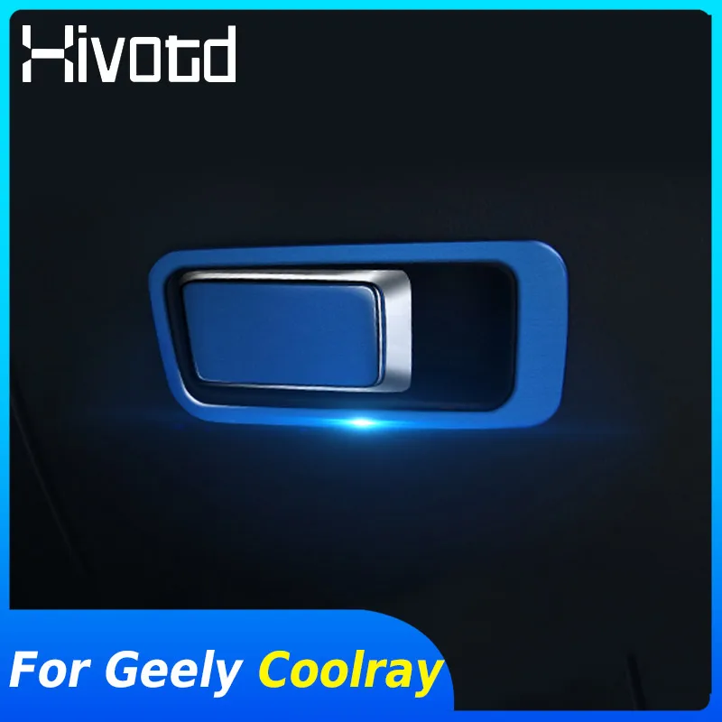 For Geely Coolray SX11 BelGee X50 2024 Accessories Car Glove Storage Box Handle Sticker Trim Interior Decoration Car Styling