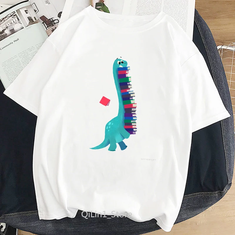 Funny coffee books and animal print funny t shirts women summer female t-shirt kawaii top tee book lover gift friends tshirt