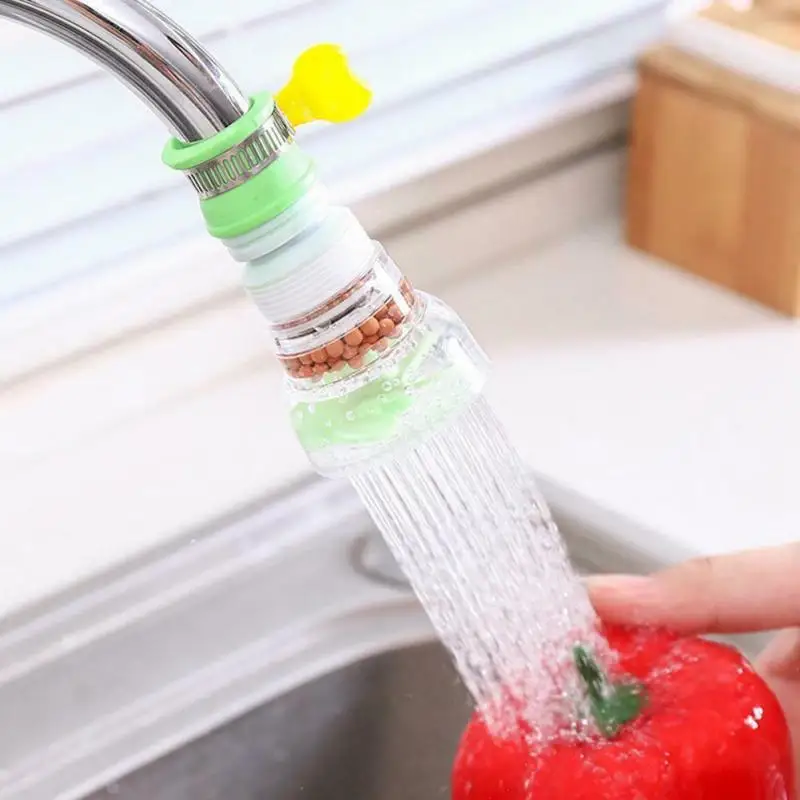 NEW Rotation Kitchen Faucet Spouts Sprayers PVC Shower Tap Water Filter Purifier Nozzle Filter For Household Kitchen Accessories