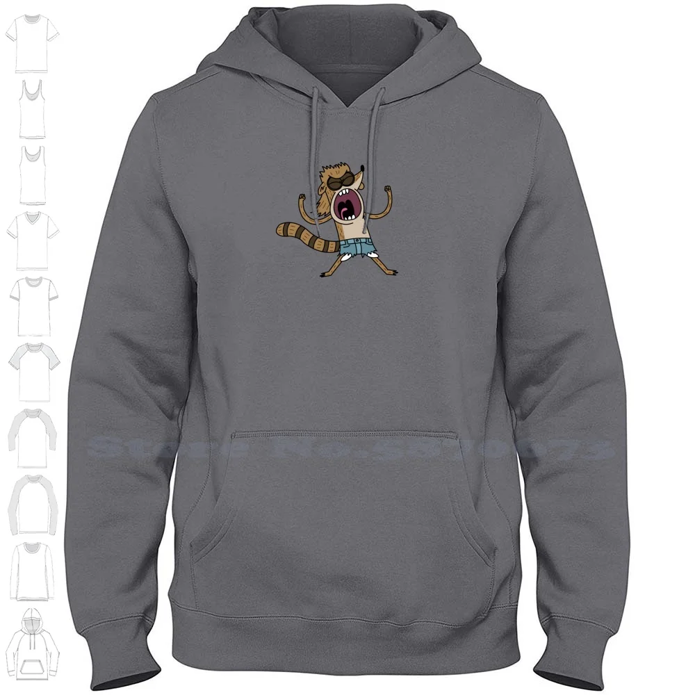 Rigby'S Death Punch Of Death | 100% Cotton Hoodie T-Shirt Cartoon Network Modercai Mordecai And Rigby Death Punch Of Death