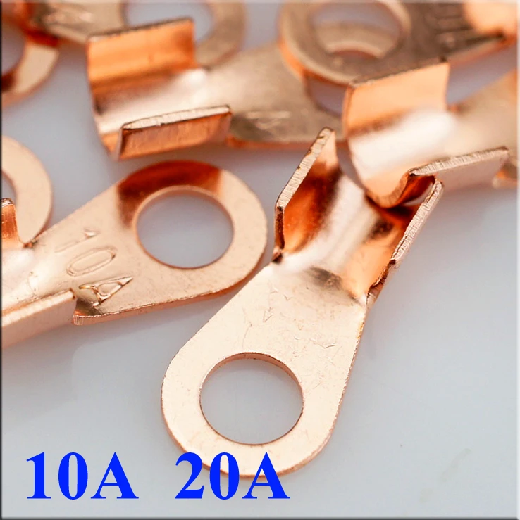 

Red copper lug National standard wire nose copper connector wire lug OT-10A filtering terminal OT-20A