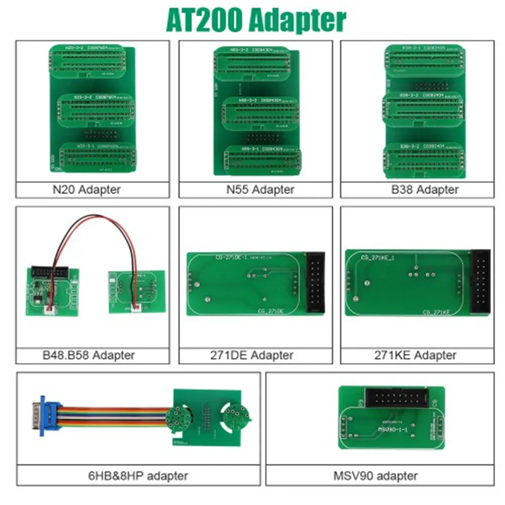 

AT-200 FC200 Adapters No Need Disassembly for 6HP & 8HP / MSV90 / N55 / N20 / B48/ B58/ B38 ECU Enginer Box Work AT200 FC-200