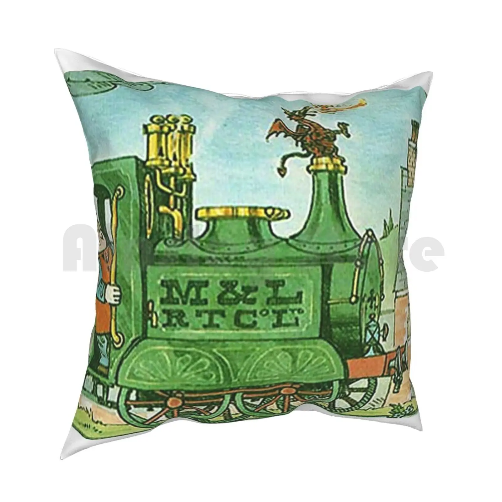 Ivor The Engine Pillow Case Printed Home Soft Throw Pillow Vintage Ivor Engine Book Dvd Box Set Cardboard Cutout Phone