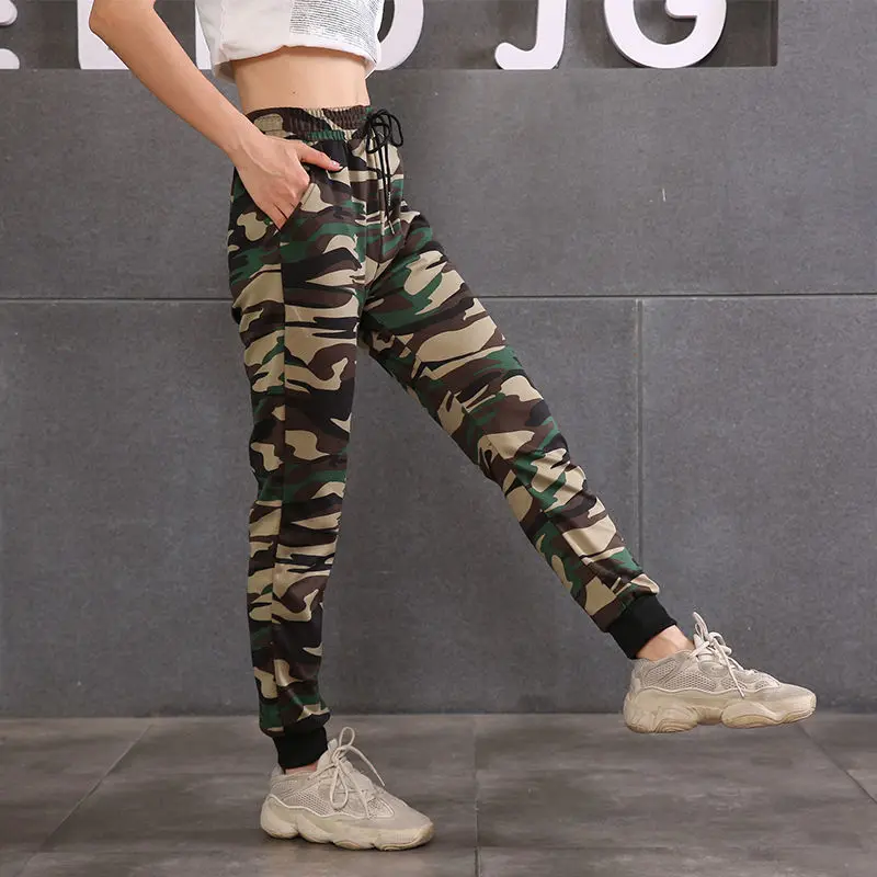 Camouflage Joggers Womes Elastic Camo Casual Trousers Fashion Legged High Waist Ladies Leggings Streetwear Female Sweatpants