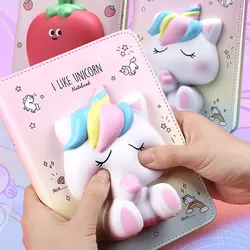 Yiwi 3D Unicorn Decompression Notebook Bunny Student Planner  Color Pages Diary With Gifts Packing