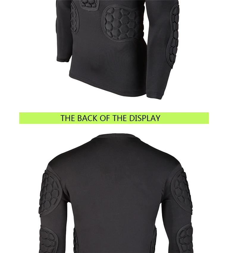 Professionelle Rugby Fußball Fußball Torwart Trikots Rüstung Uniformen Shirts Jacken verdicken EVA Schwamm Ellenbogen Brustschutz – Detail 10