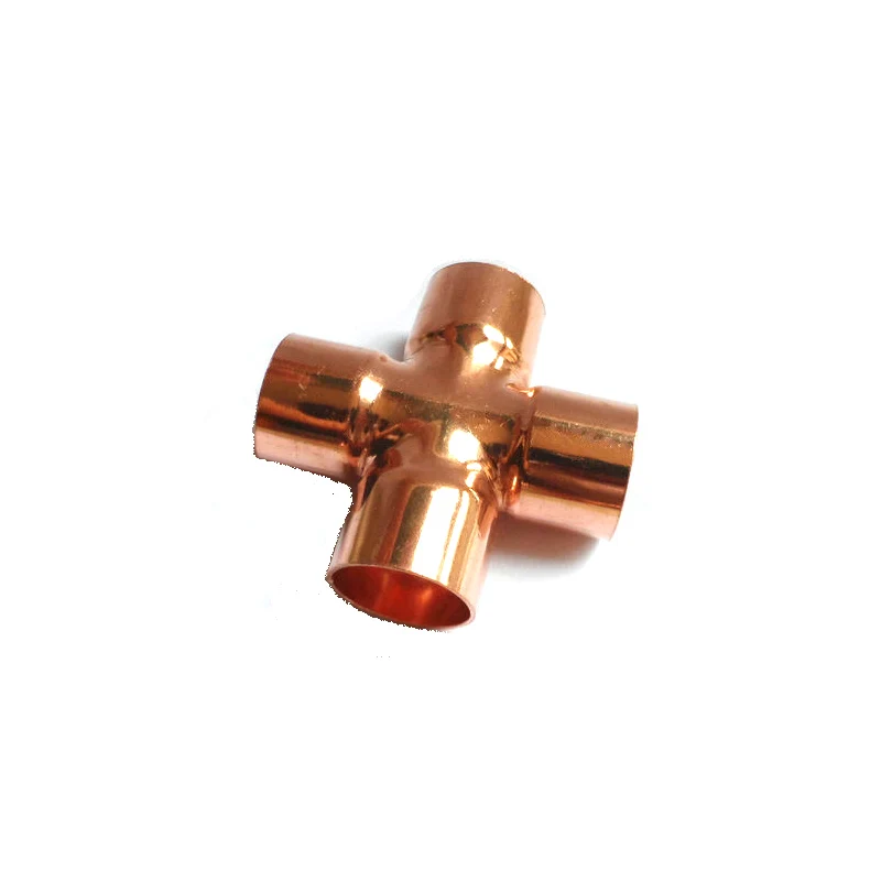 Plumbing Sanitary Pipe Fitting 15mm Copper End Feed Equal Cross 4 Ways Home Brew Beer For Gas Water Oil