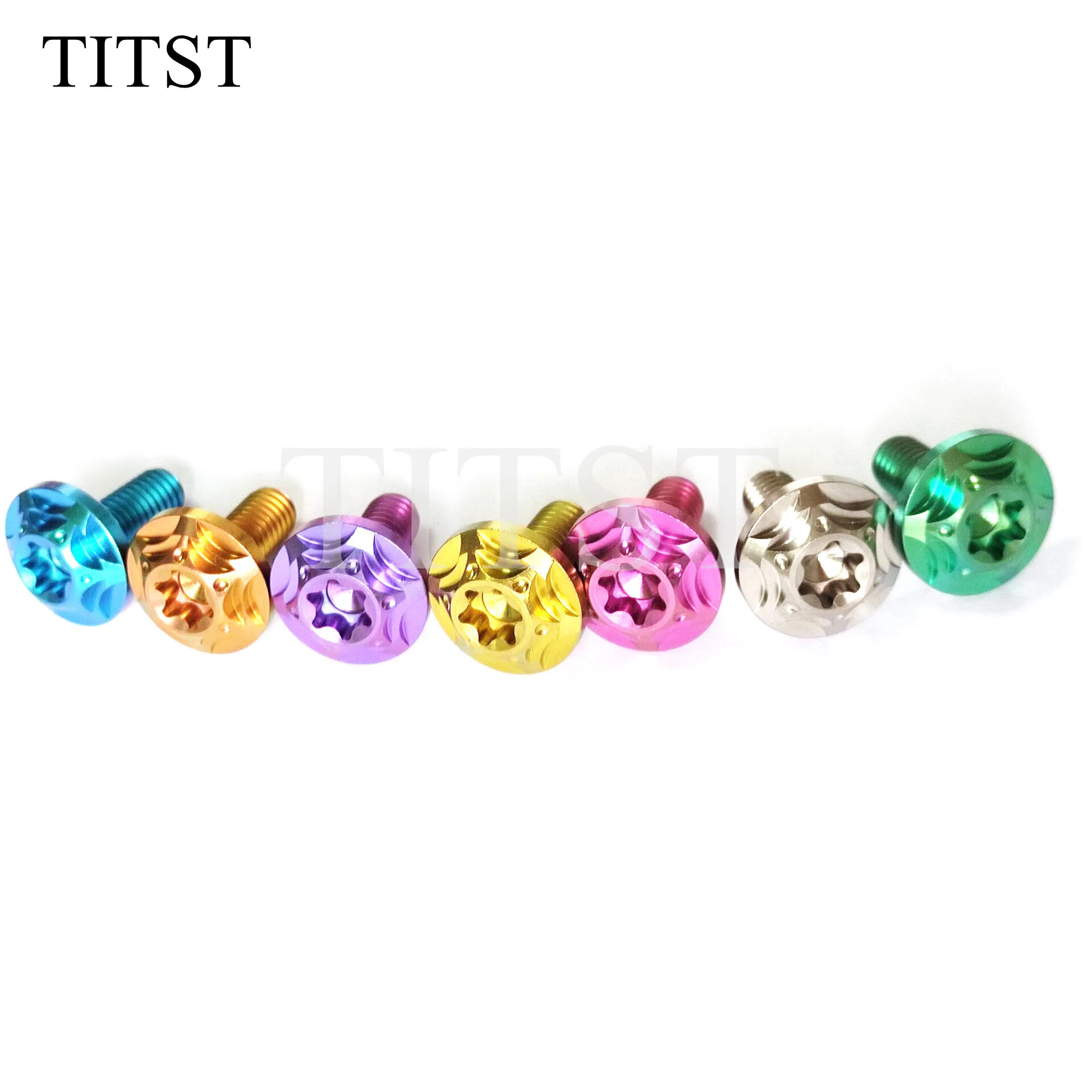 TITST High Quality Rotor bolt M6x15 titanium screw GR5 TC4 Ti-6al-4v titanium fastener （ One Lot = 10PCS))