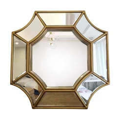 European Restaurant Decoration Mirror Wall Light Luxury Combination Wall Hanging Living Room Porch Fireplace Decoration