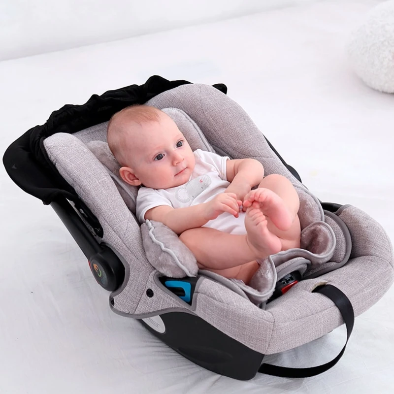 Baby Pram Neck Protection Mat Stroller Car Seat Cushion Sleeping Warm Mattress Mat Pillow Pushchair Head Support Protection Pad