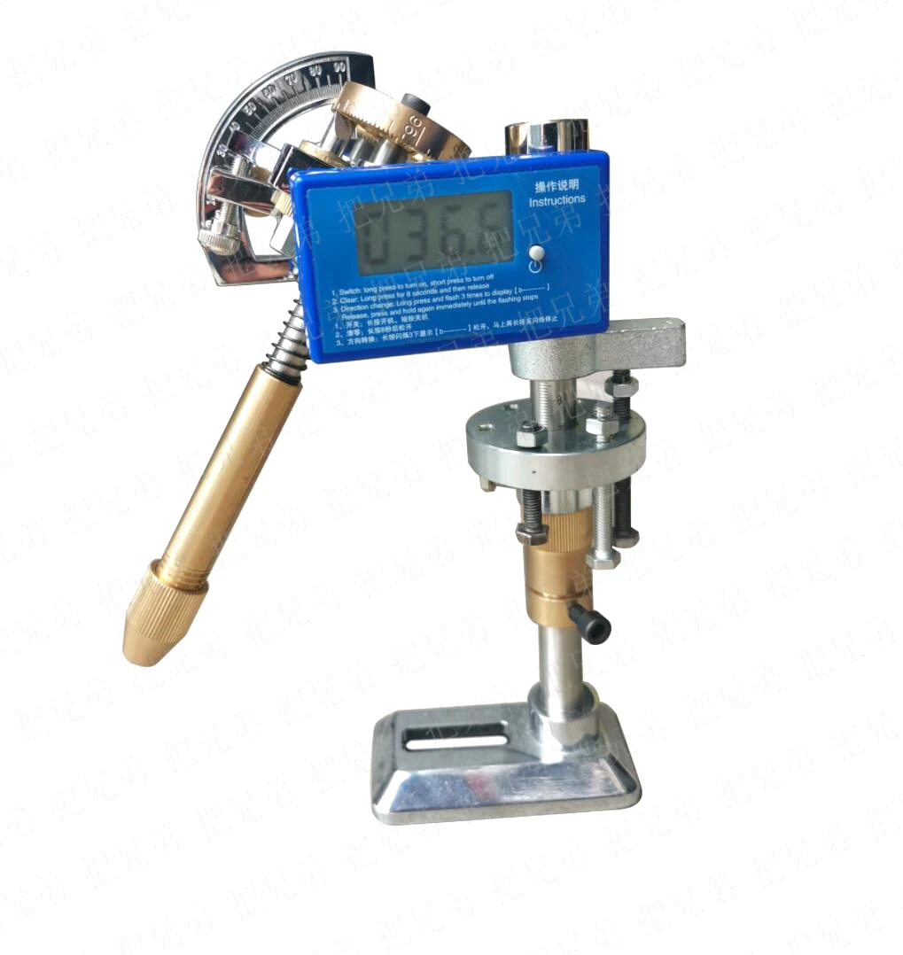 Digital Display Angle Manipulator Gem Faceting Machine Angle Polishing Handle Stainless Steel Copper 32/64/72/80/96 Inder Gear