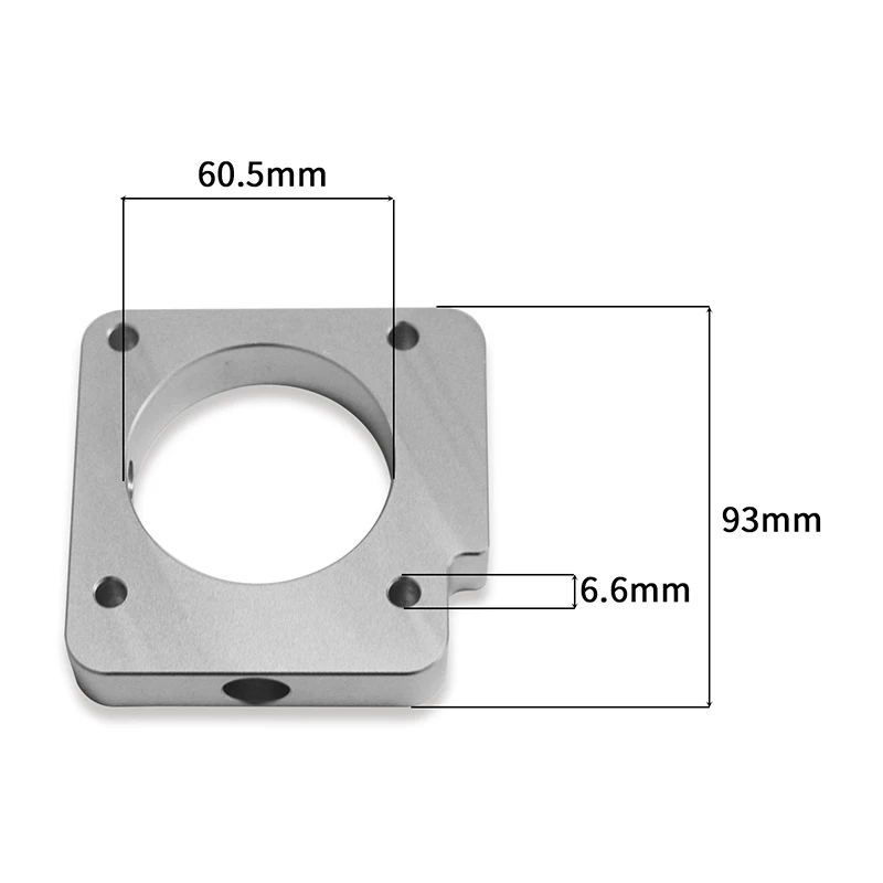 Aluminum Throttle Body Spacer Fits For Subaru WRX 06-14/STI 04-15 (Silver)-YX02891