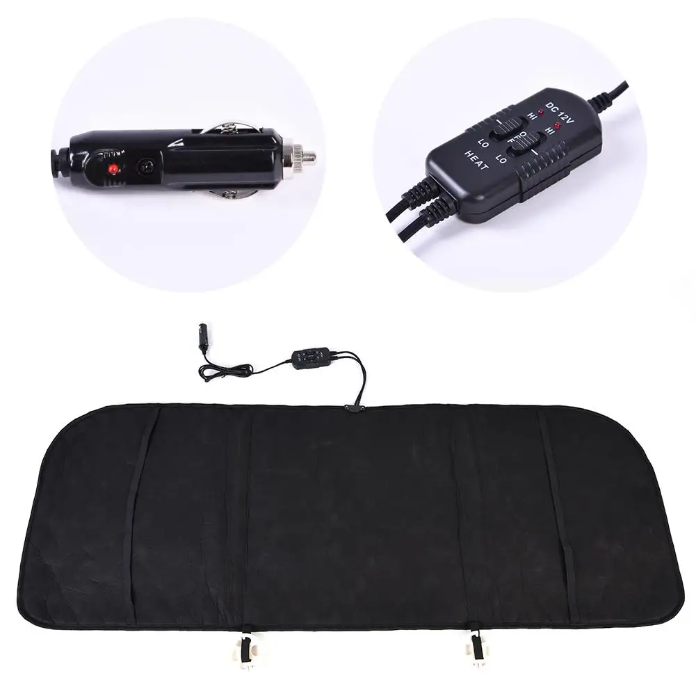 12V 70W Universal Car Rear Seat Heating Pad Smart Thermostatic Car Back Seat Heating Cushion Car Supplies Wear-resistant