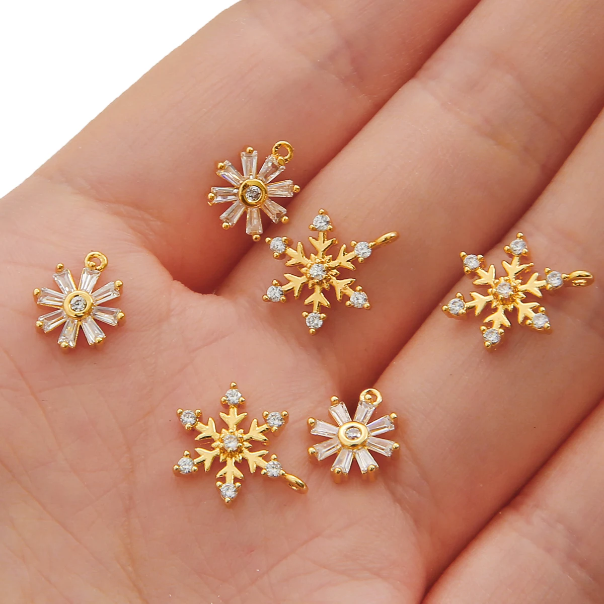 1 PC Luxury  Snowflake/ Eight Petals Pendant Necklace Earrings for Women 2021 New Trend Engagement Wedding Jewelry Set Wholesale