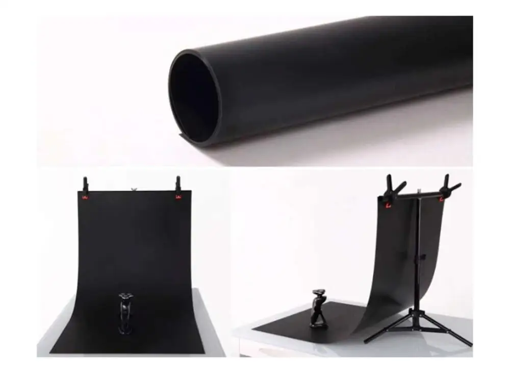 Tło do zdjęć stojak tła studyjne wsparcie dla małych tła pcv T kształt Ad uchwyt na papier lekki statyw 110X57CM 30x85CM