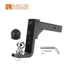 5 Hole Adjustable Height Tow Bar Hitch Drop Mount 50MM or 2 Inch Ball CAP 4000 KG Trailer RV Camper Caravan Parts Accessories