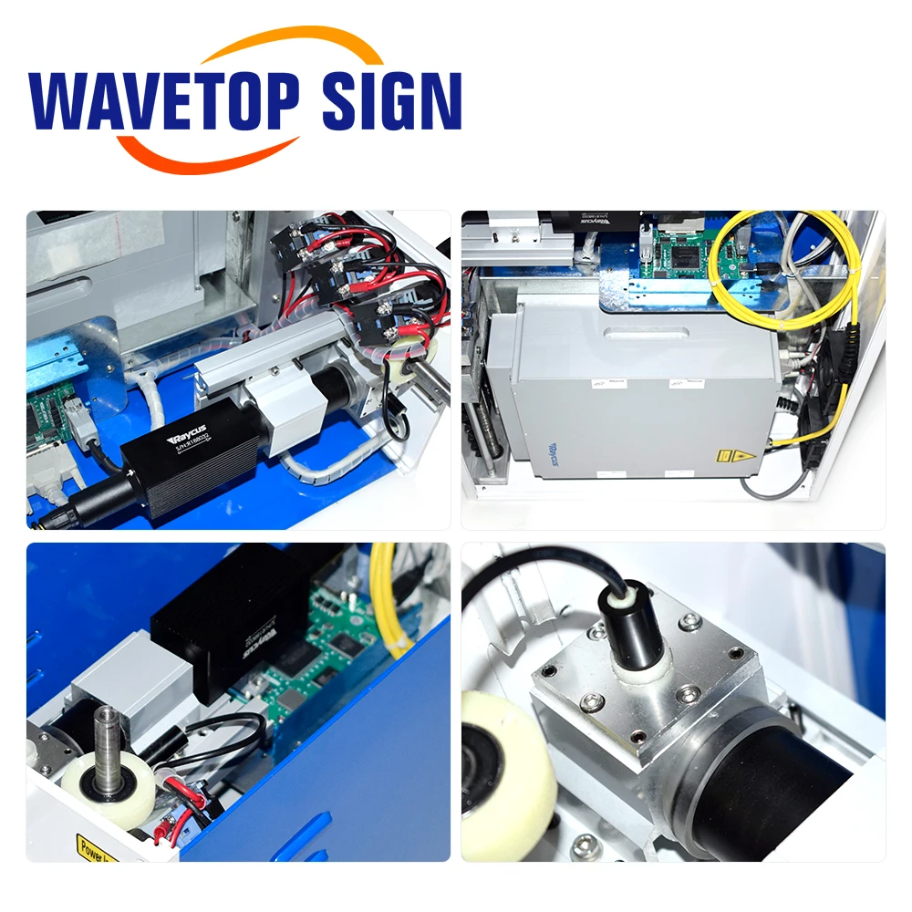 Wavetopsignature 20 واط 30 واط 60 واط المحمولة غلاف من الألومنيوم آلة التعليم بليزر الألياف JPT مصدر لأليفا الليزر موبا سلسلة