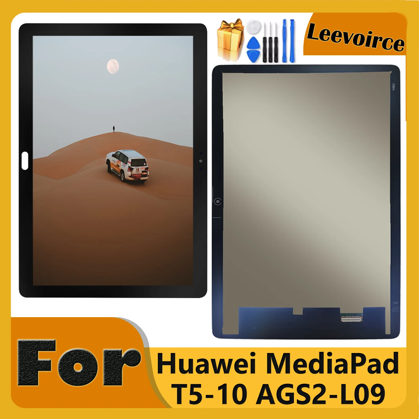 สูงสุด! T5 LCD สําหรับ Huawei MediaPad T5 10 AGS2-L09 AGS2-W09 AGS2-L03 AGS2-W19 จอแสดงผล LCD Touch Digitizer Assembly + ฟรี