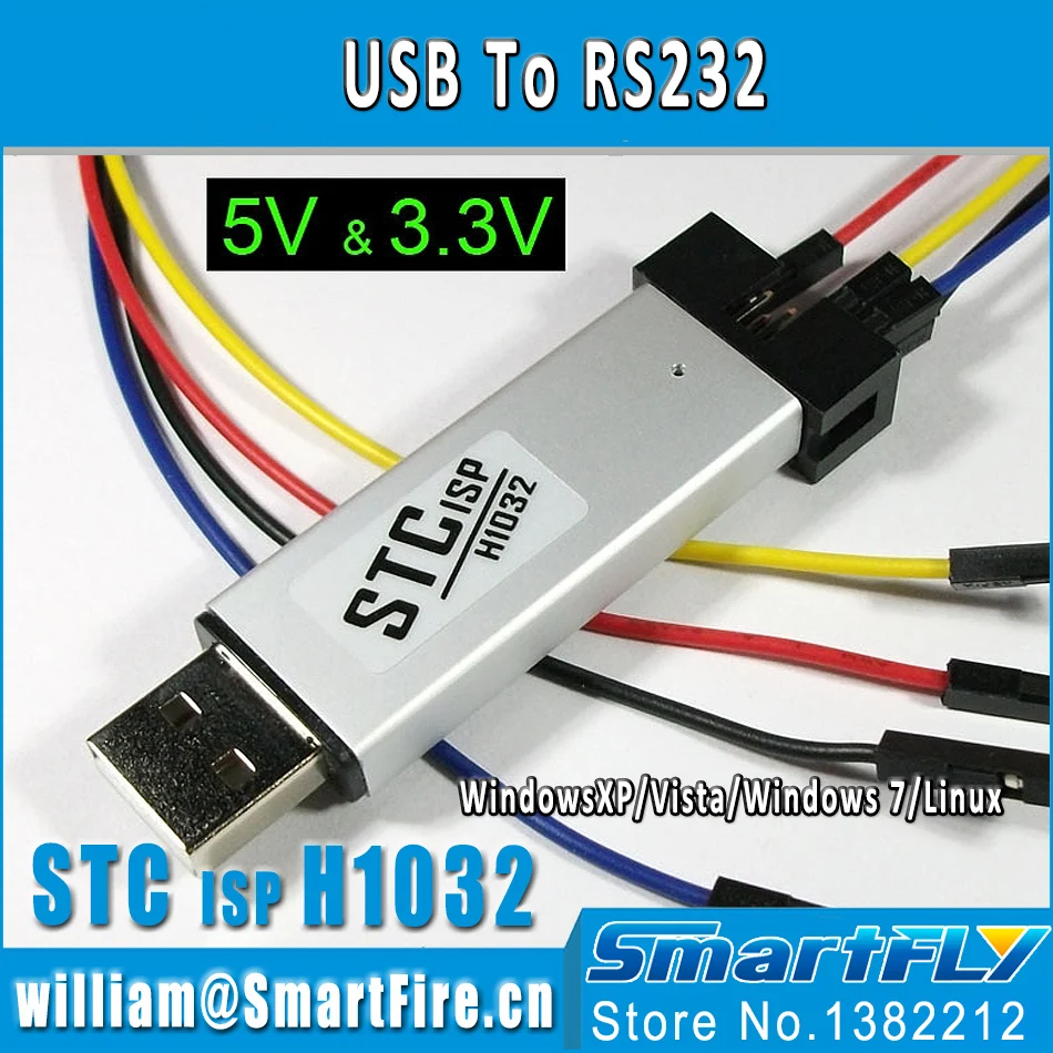 Free ship USB to RS232 TTL CH340  Auto Converter Adapter / Support: WindowsXP/ Vista / Windows 7/Linux