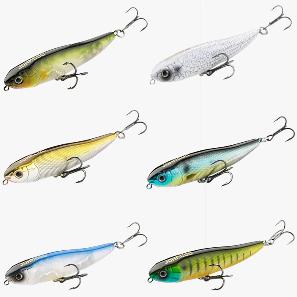 Johncoo Topwater Pencil 75mm – Señuelo Walk The Dog para lubina y lucio - imagen 5