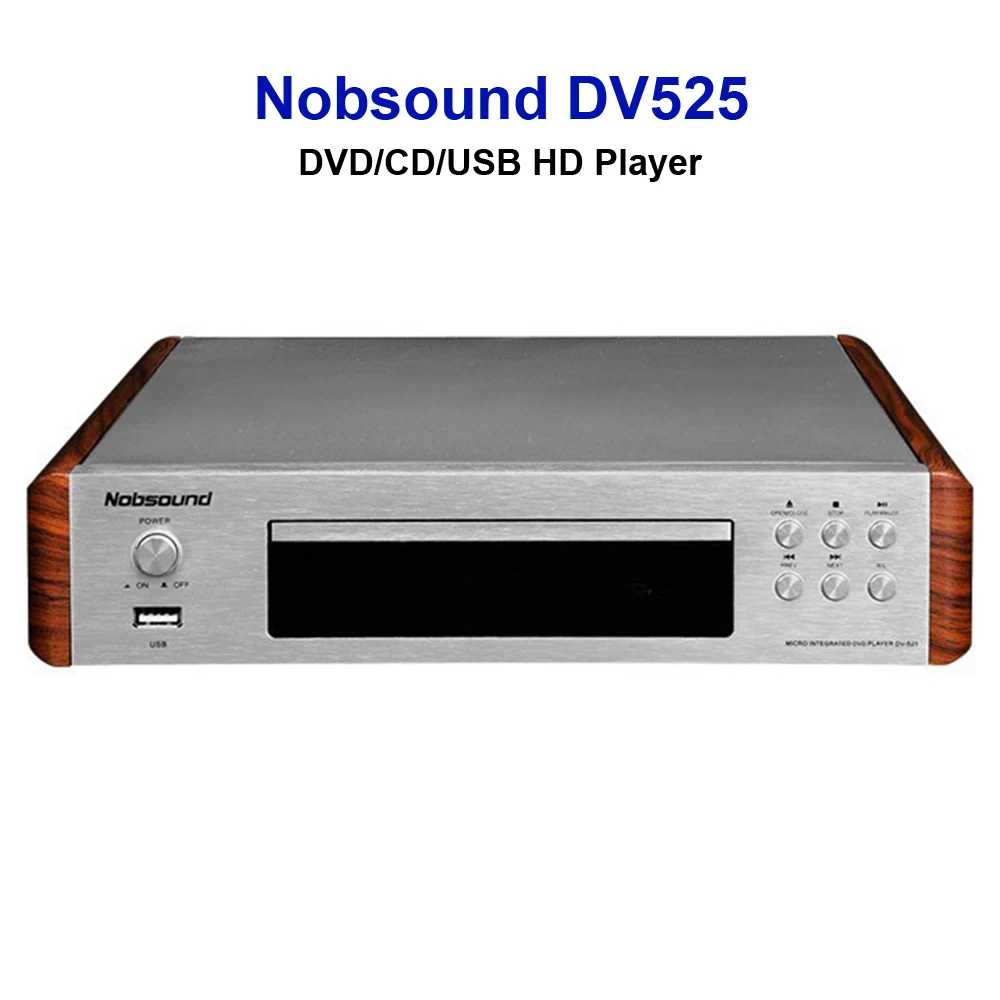 

DVD-плеер Nobsound DV525, CD USB видеоплеер, сигнал караоке, выход, коаксиальный/оптический/RCA/S-видеовыход, совместим с HDMI