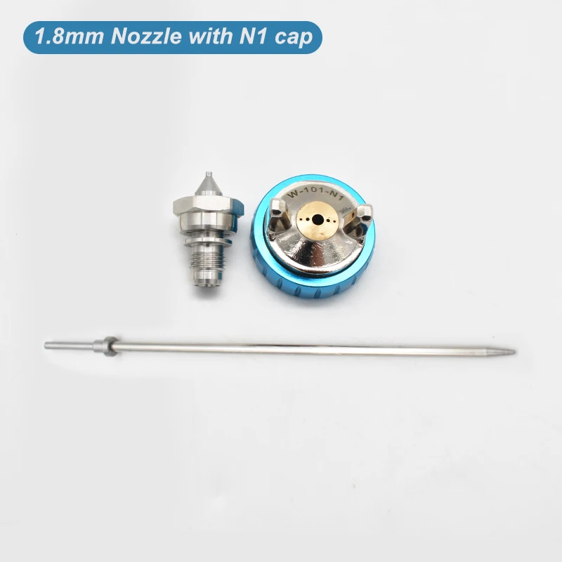 LISSON Spray Gun Nozzle Kit Set W101 Nozzle 1.0/1.3/1.5/1.8mm Nozzle Needle Tip Set W-101 Replacement Repair Spare Parts